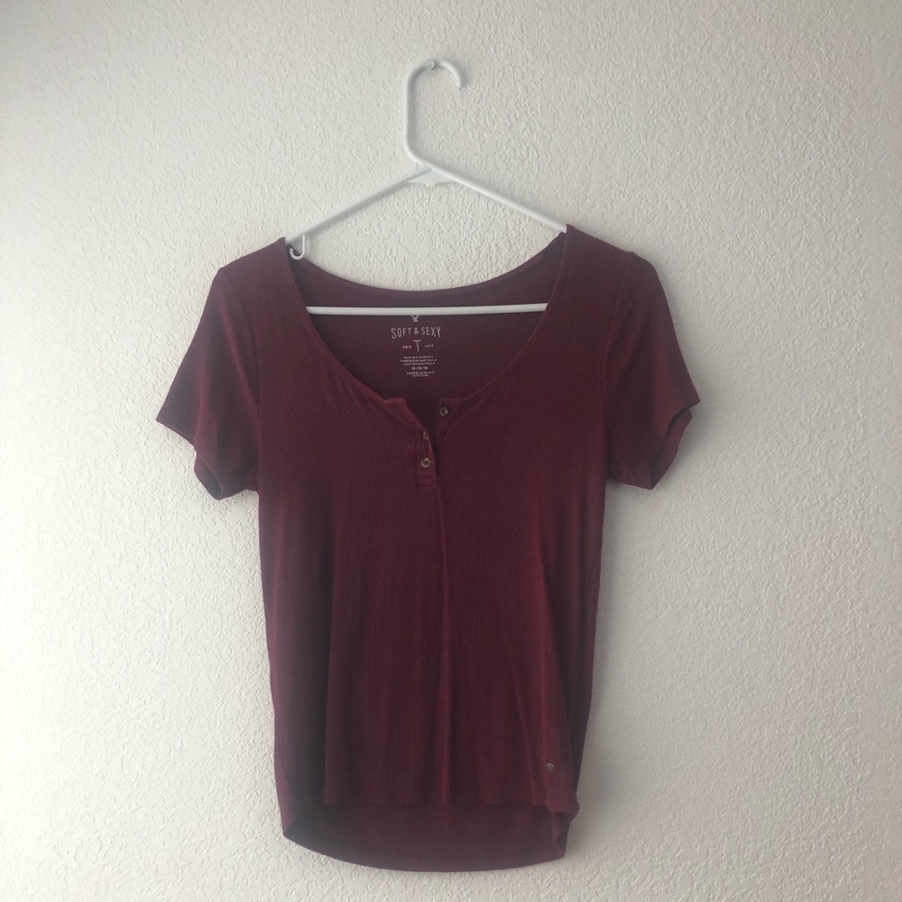 American Eagle Ribbed Tee